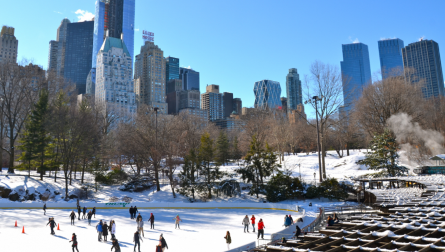 Ice skating central park