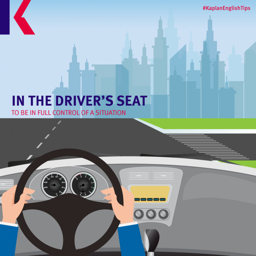 travel idioms – in the driver's seat