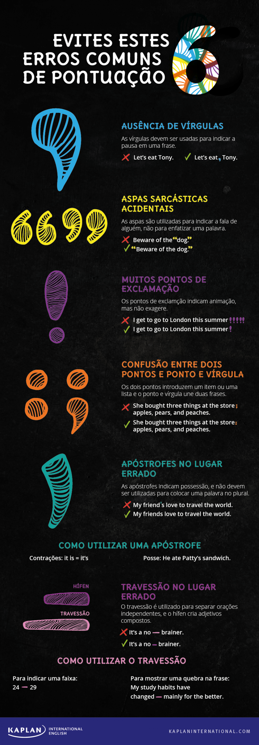 pontuação em inglês