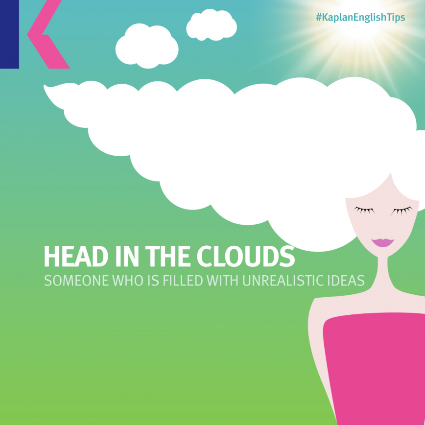 مصطلحات إنجليزية من الصيف - رأسه في السحاب - Head in the clouds