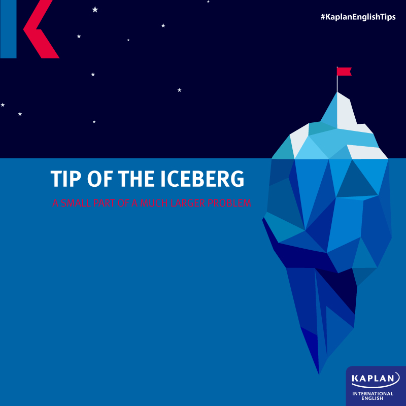 winter idiom tip of the iceberg