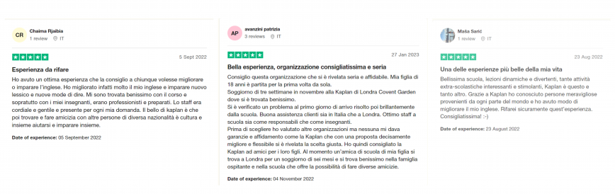 Recensioni di Trustpilot