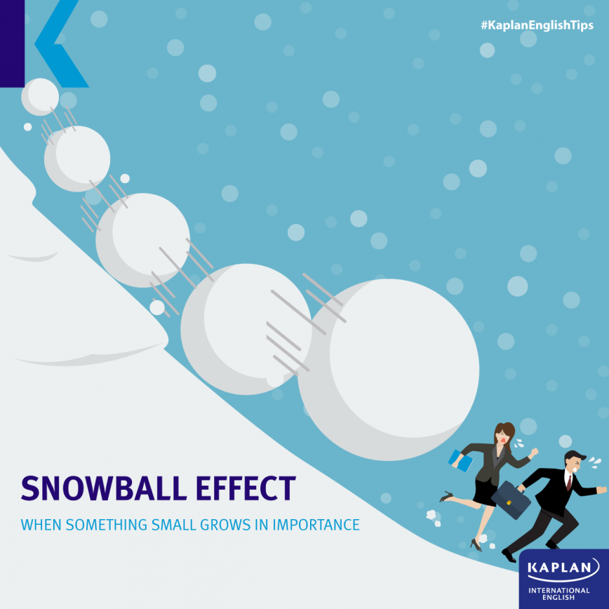 winter idiom snowball