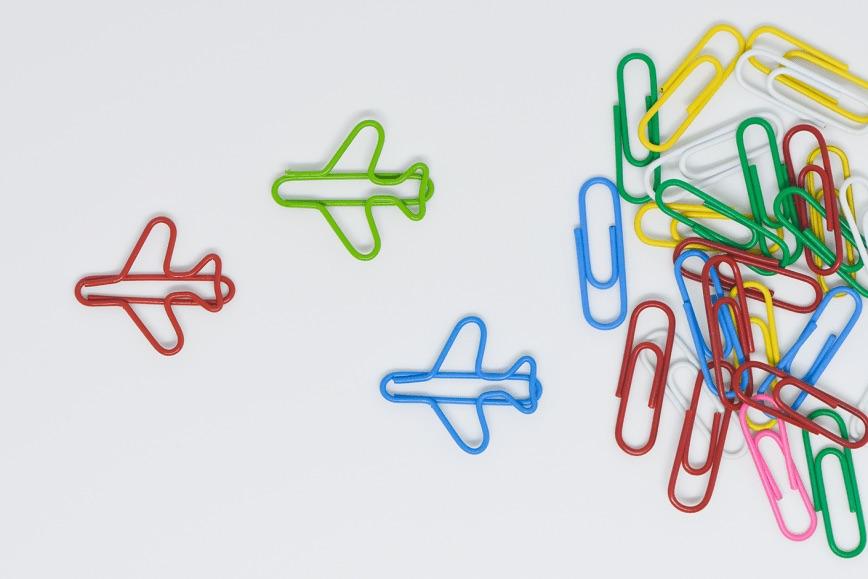 Bilingual paperclip art