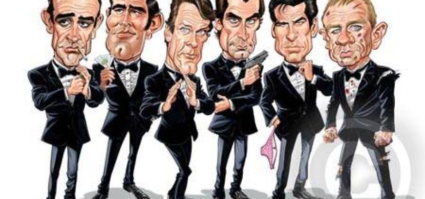 Bond caricatures