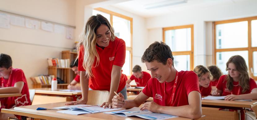 students in a classroom