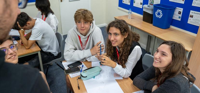 students in a classroom