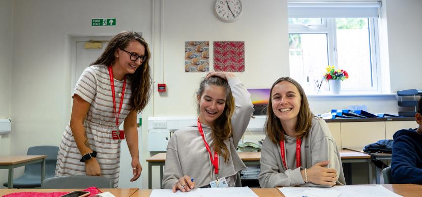 students in a classroom