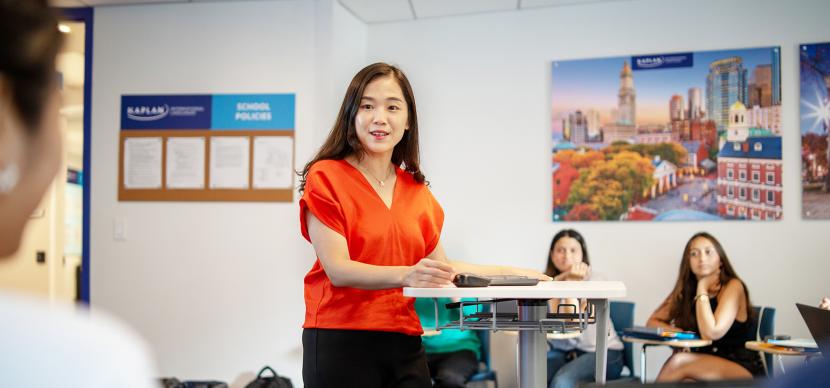 teacher in a classroom