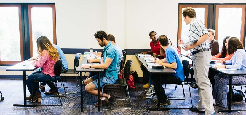 students in a classroom