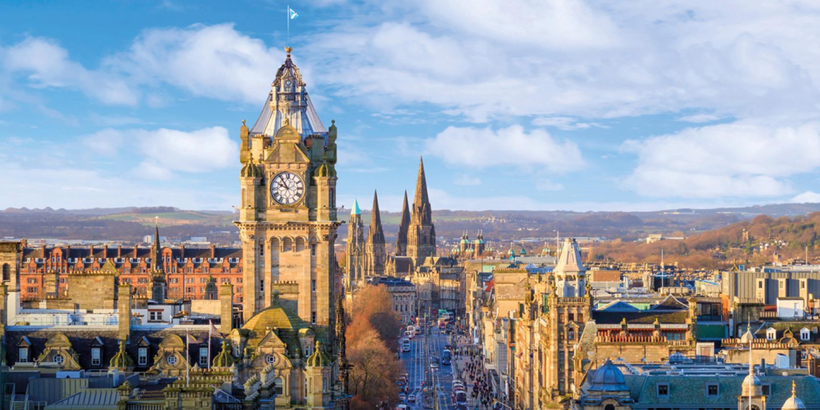 Edinburgh, İskoçya — Kaplan Edinburgh kampüsü ve şehir kareleri 2/8