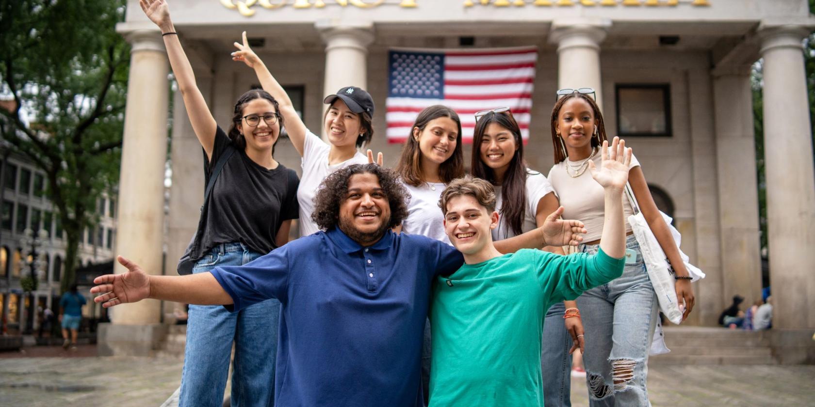 Boston, ABD — Kaplan Boston kampüsü ve şehir kareleri 3/8