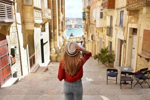 St. Paul's Bay (Yaz Kampı 12-17), Malta — Kaplan St. Paul's Bay (Yaz Kampı 12-17) kampüsü ve şehir kareleri 3/8