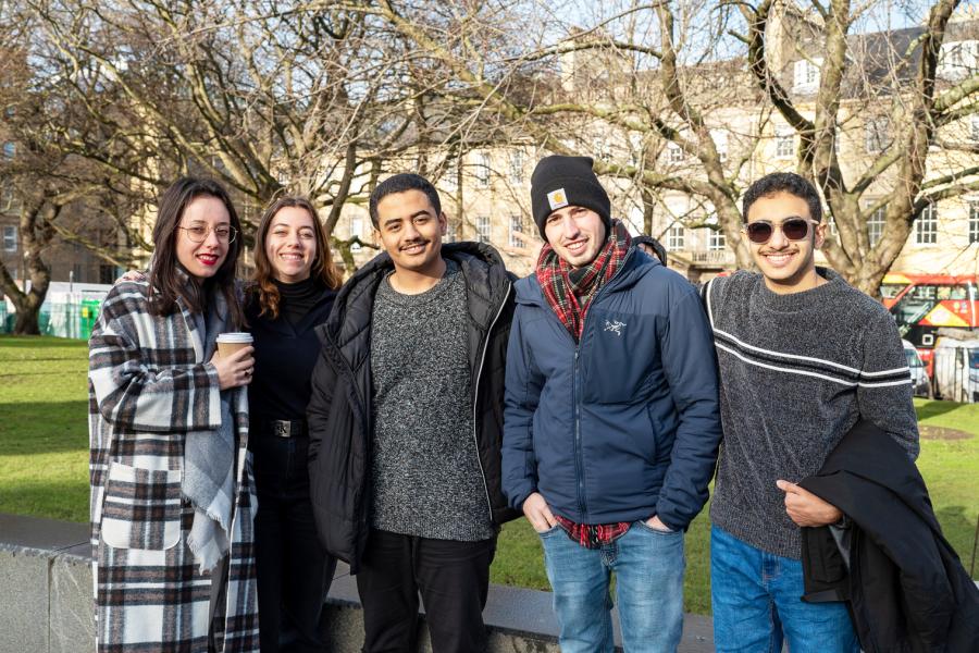 Edinburgh, İskoçya — Kaplan Edinburgh kampüsü ve şehir kareleri 7/8