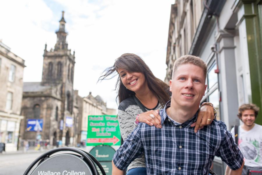 Edinburgh, İskoçya — Kaplan Edinburgh kampüsü ve şehir kareleri 6/8