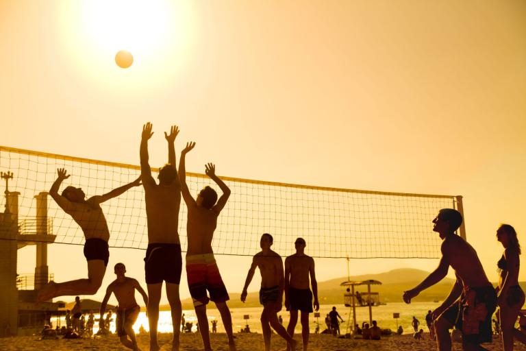 Kaplan social activities in Bournemouth - Beach Volleyball