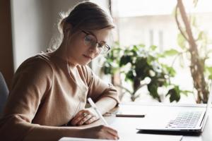 Girl on the computer