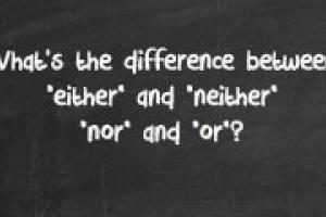 Neither, Nor ve Or Kullanım Şekilleri