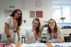 students in a classroom