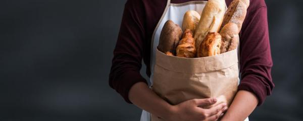 Woman with bread