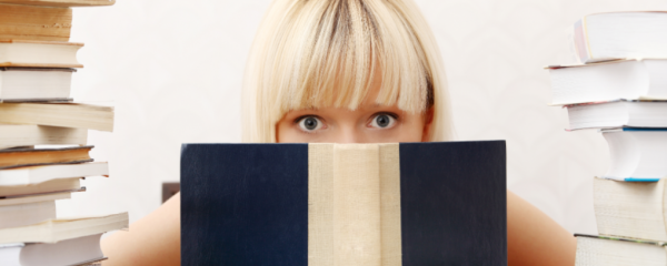 Girl reading a book