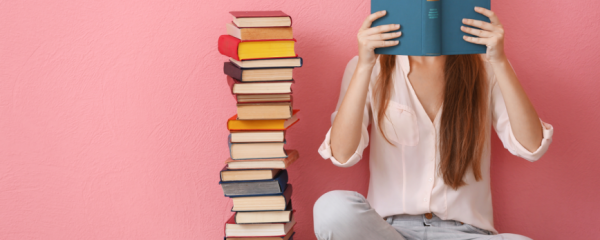 Girl reading a book