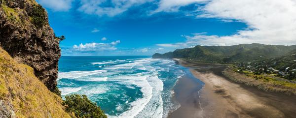 Beach in New Zealand