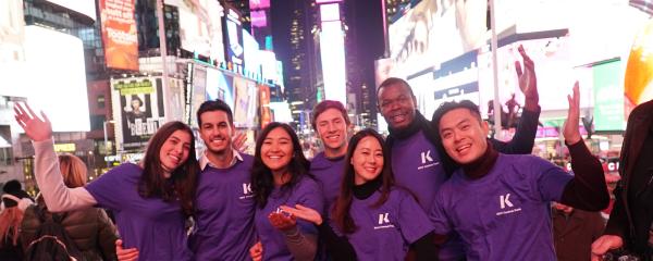 students celebrating in new york