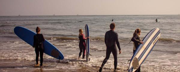 Kaplan social activities in Santa Barbara - Surfing