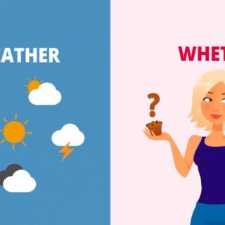 Weather or whether