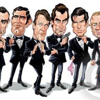 Bond caricatures
