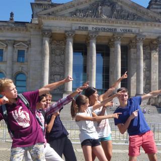 students dancing in berlin