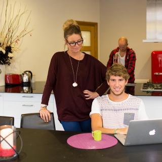 student in a host family in dublin