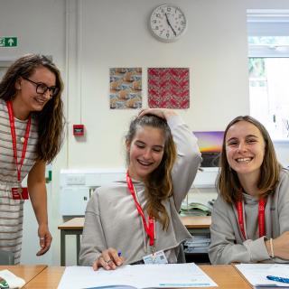 students in a classroom