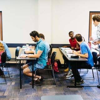 students in a classroom